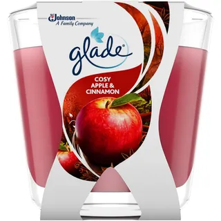 Glade Décor Duft-Kerze im Glas, Apple & Cinnamon (Apfel & Zimt), 6er Pack (6 x 70 g)