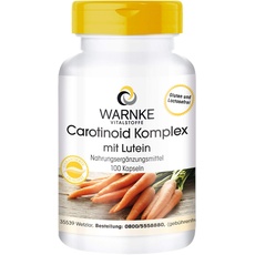 Carotinoid Komplex - Lutein + Zeaxanthin + Beta-Carotin + Lycopin - 100 Kapseln | Warnke Vitalstoffe