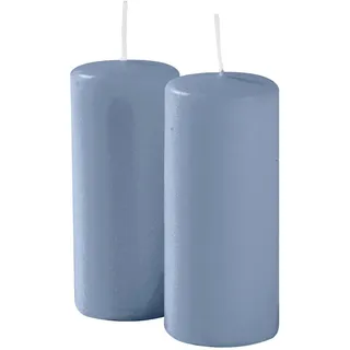 Cereria Di Giorgio Risthò Stumpenkerzen 12 cm blau 9 St.