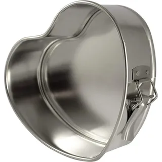 Zenker 62233 Mini Kuchenform, Herzform, verzinnt, 21 x 18 x 7,5 cm, Linie Silver, 1 Stück