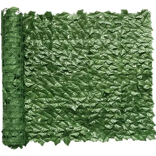 HanYun Künstliche Efeu Garten Sichtschutz 600 x 100cm künstliche Pflanzen sichtschutz und künstliche Efeu, Dekoration für Außenbereich Gartendekoration sichtschutz Windschutz lärmschutz