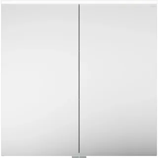 burgbad Eqio Spiegelschrank mit LED-Aufsatzleuchte, 2-türig, 800x800x170mm, SPGS080F6582, Korpus: Weiß Matt