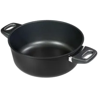 Original Gundel GUSS-BRATEN-TOPF INDUKTION, Ø 28 cm, Höhe 10,5 cm, Bräter mit BIOTAN-Oberfläche, backofenfeste Griffe