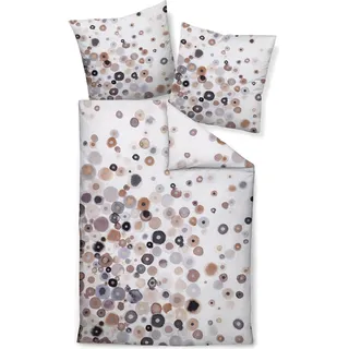 JANINE Bettwäsche 42166-07 (Bettwäsche Set, 135x200 cm) - braun - BL 135x200 cm