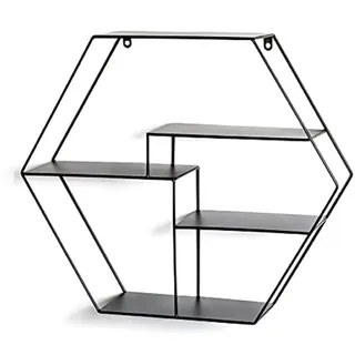 Haku-Möbel Wandregal 61 x 16 x 54 cm Schwarz