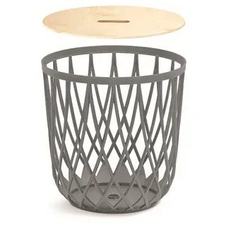 Prosperplast Uniqubo Mehrzweckkorb Mit Deckel 55l 44.7x44.7x45 Cm - Grey - One Size