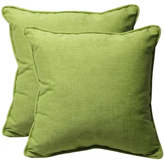 Pillow Perfect Outdoor/Indoor Baja Linen Lime Dekokissen, 100% Polyester, grün, 18.5" x 18.5"