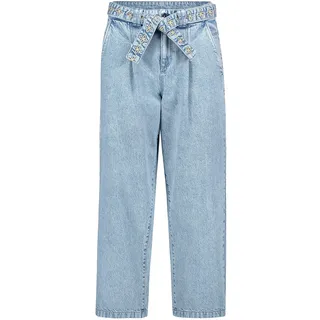 Webhose CARTOON "Sommerjeans mit Stickerei", Damen, Gr. 44, EURO, blau (light blau denim), Obermaterial: 100% Baumwolle CO., Hosen Webhose