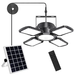 Solarlampen für Innen & Außen, 176 LED Solar Bewegung Sensor Hängelampen & Pendelleuchten 5 Modi Hängend mit Fernbedienung, IP65 Wasserdicht Solar Pendelleuchte für Garten Balkon Pavillon Garage