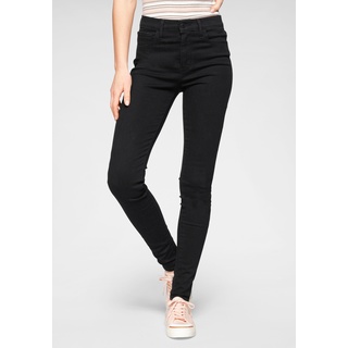 Levi's 720 - Schwarze High Waisted Skinny Jeans-W24 / L32