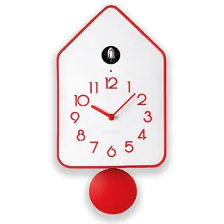 Guzzini - QQ-UP Wanduhr mit Pende - Rot, 18,8 x 9,8 x h37 cm - 16860555