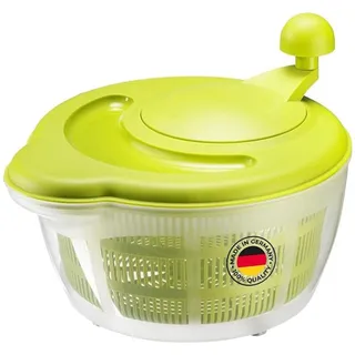 Westmark Salatschleuder, Fassungsvermögen: 5 Liter, ø 26 cm, Kunststoff, BPA-frei, Fortuna, 2432226A apfelgrün/transparent
