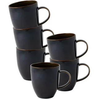Villeroy & Boch Kaffeebecher Crafted 0,358 l Blau 6 St.