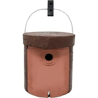 Schwegler Nistkasten Serie 5KL für Kleiber, Holzbeton, Flugloch 32mm, Brutinnenraum 20cm - Braun