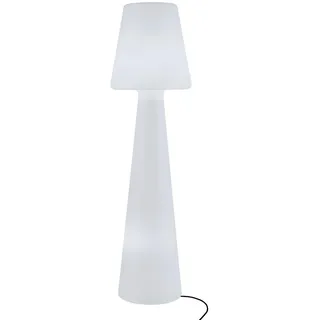 NEW GARDEN Außenleuchte Kunststoff 165,0 cm LED-Leuchtmittel austauschbar Transparent/Weiß