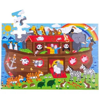 Bigjigs Toys Arche Noah Bodenpuzzle 48 Teile