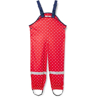 Playshoes Regenlatzhose mit Punkten in rot