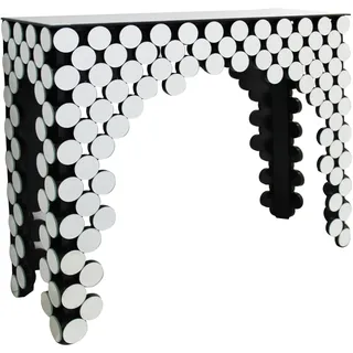 SalesFever Designer Konsole Konsolentisch 111 x 35,5 x 92 cm silber