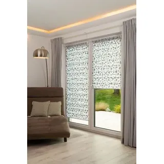 K-HOME Doppelrollo Madrid 55 x 200 cm Stein/Grau
