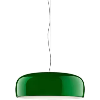 Flos Deckenleuchte Smithfield Suspension aus Aluminum in der Farbe Green 70W, Maße: Kabellänge: 270cm, Körper: 60cm x 21,5cm, F1371039