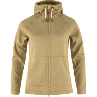 Fjallraven 89516-196 Övik Fleece Hoodie W Sweatshirt Damen Dune Beige Größe XS