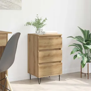 vidaXL Sideboard Artisan-Eiche 40 x 35 x 70 cm Verbundholz und Eisen - Braun