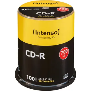 Intenso 1001126 CD-R 100er Spindel 700MB 52x Speed CD-Rohlinge
