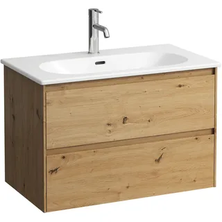 LAUFEN LUA Set LANI Komplettset, Waschtisch inklusive Waschtischunterschrank, 800x515x440mm, H8600872671041, Farbe: Wildeiche