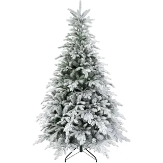 Homcom Künstlicher Weihnachtsbaum 180 cm mit 1321 Spitzen Christbaum Weihnachtsdeko inkl. Metallständer für Weihnachten Deko, Grün - Grün