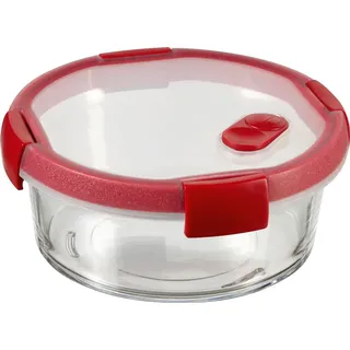 Curver Frischhaltedose Glas transparent/rot 0,6 l