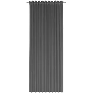 Esposa Verdunkelungsvorhang , Anthrazit , Textil , Uni , 140x300 cm , Bsci, Oeko-Tex® Standard 100 , für Stange und Schiene geeignet, mit Kombiband , Heimtextilien, Vorhänge, Fertigvorhänge, Verdunkelungsvorhänge