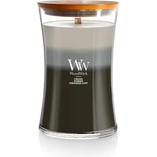 Woodwick Warm Woods Duftkerze 609,5 g grau