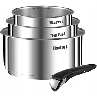 Tefal Kochtöpfe, Pfanne - Kochtopf, Silber