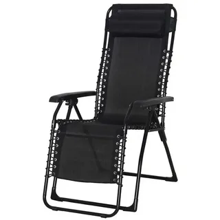 Chillvert Catania Liegestuhl 65,5 x 91 x 116 cm Schwarz