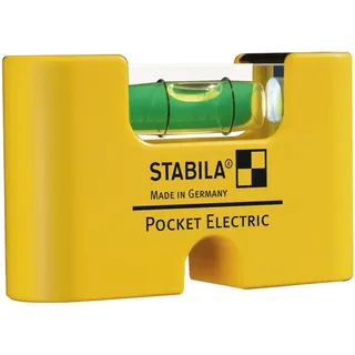 Stabila Wasserwaage Pocket Electric Gelb 7 cm