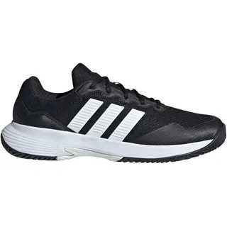 adidas Gamecourt 2 Schwarz/Weiß/Silber Metallic 44