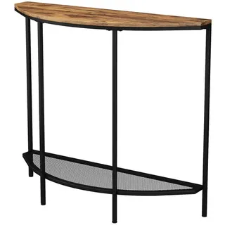 Vicco Fyrk Konsolentisch 92 x 60 x 81,5 cm Eiche rustikal/Schwarz