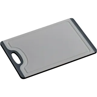 KESPER | Schneidebrett, Material: Kunststoff (PP/TPE), Maße: 36,5 x 24,5 x 0,85 cm, Farbe: Grau/Schwarz | 30884
