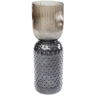 Kare Design Vase Marvelous Duo, Braun/Grau, Blumenvase, Dekorationsvase, Gefäß für Blumen, Tischvase, 38cm