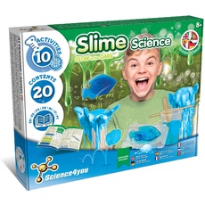 Science4you Selber Slime Set, Dunkeln Leuchtender Schleim, Chemielabor, Spiele für Kinder, Geschenk für Jungen und Mädchen ab 8+ Jahre