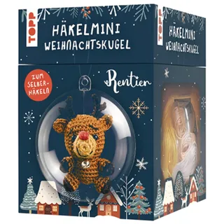 TOPP Häkelmini-Weihnachtskugel Häkelset Rentier: