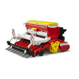 Bruder 02347 - Pöttinger Vitasem 302ADD Kreiselegge-Sämaschine gelb/rot 1:16