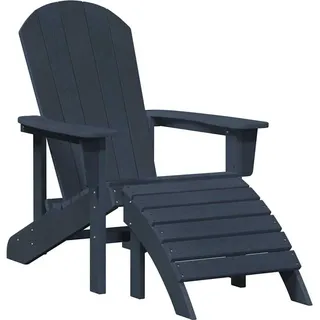 vidaXL Adirondack-Stuhl Marineblau HDPE - Blau