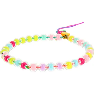 Avizar, Tutti Frutti Schmuck Handykette, Schmuckarmband mit bunten Perlen, Gelb - Gelb