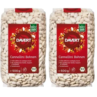Davert Cannellini Bohnen weiß 500 g (Packung mit 2)