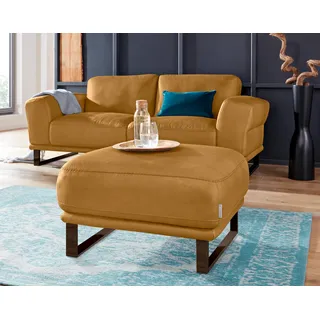 W.Schillig Hocker montanaa mit Metallkufen 71 x 42 x 71 cm Gelb