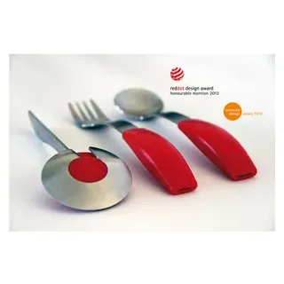 ORNAMIN Besteckset Elan mit schwarzen Griffkissen 1 Set