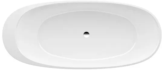 Bild von Il Bagno Alessi Badewanne, freistehend, Mineralgusswerkstoff, 1850x800x440mm, H220972, Farbe: Kaffee außen, weiß innen