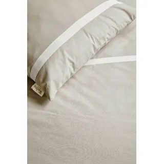 Walra Bettwäsche Timeless Chic Sand - 155x220 cm - Weiß
