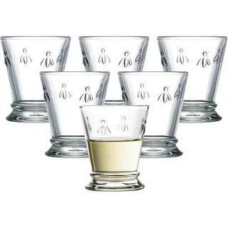La Rochère France Glas »Wassergläser Biene Abeille 260 ml 6er Set transparent«, farblos